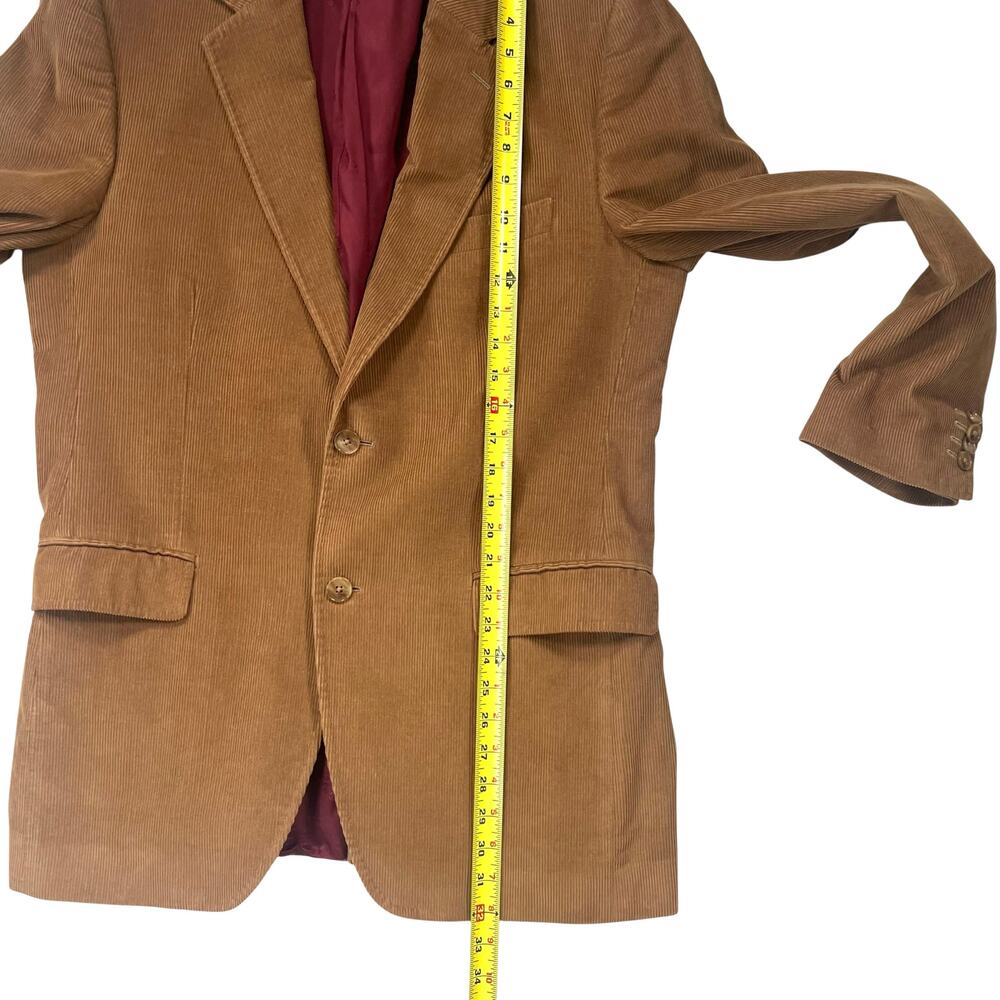 Dolce & Gabbana Camel Corduroy Blazer Men 42R Italy Cranberry Lining Retail$1200 - Picture 6 of 11